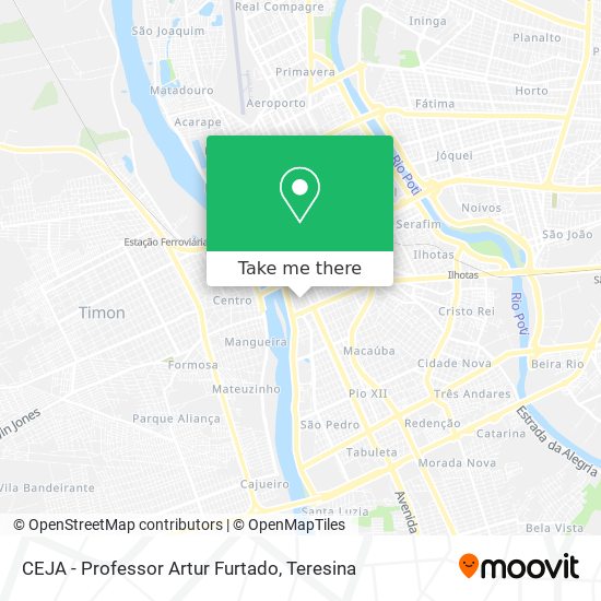 CEJA - Professor Artur Furtado map