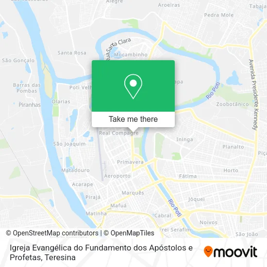 Igreja Evangélica do Fundamento dos Apóstolos e Profetas map