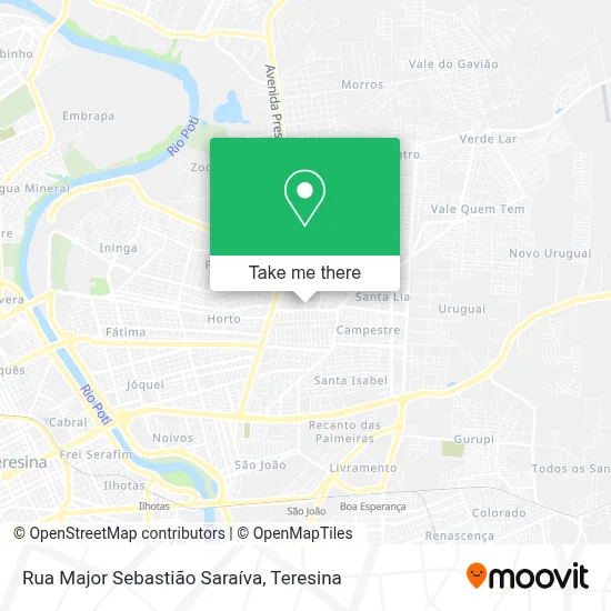 Rua Major Sebastião Saraíva map