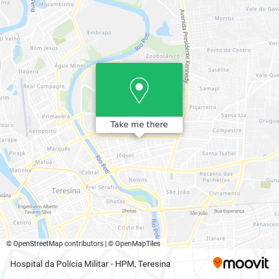 Mapa Hospital da Polícia Militar - HPM