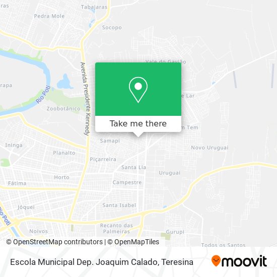 Mapa Escola Municipal Dep. Joaquim Calado