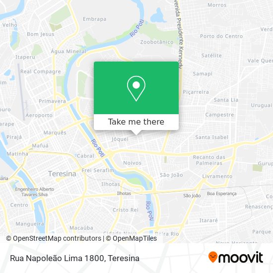 Rua Napoleão Lima 1800 map