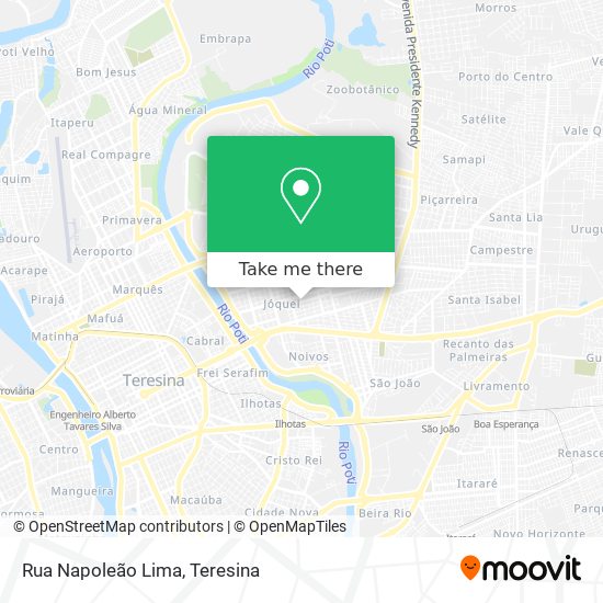 Mapa Rua Napoleão Lima