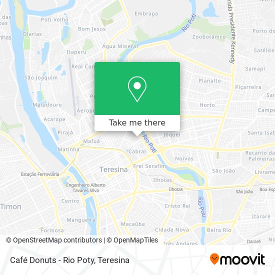 Café Donuts - Rio Poty map