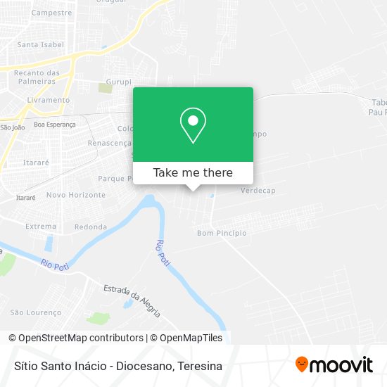 Sítio Santo Inácio - Diocesano map