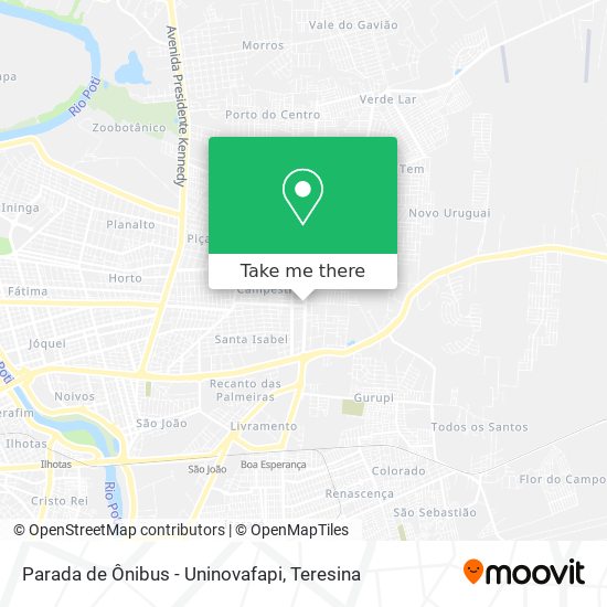 Parada de Ônibus - Uninovafapi map