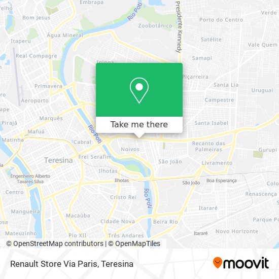 Renault Store Via Paris map