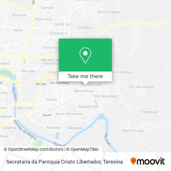 Secretaria da Paróquia Cristo Libertador map