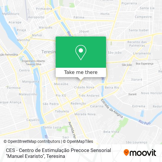 CES - Centro de Estimulação Precoce Sensorial "Manuel Evaristo" map
