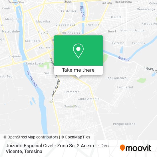 Mapa Juizado Especial Cível - Zona Sul 2 Anexo I - Des Vicente