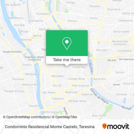 Mapa Condomínio Residencial Monte Castelo