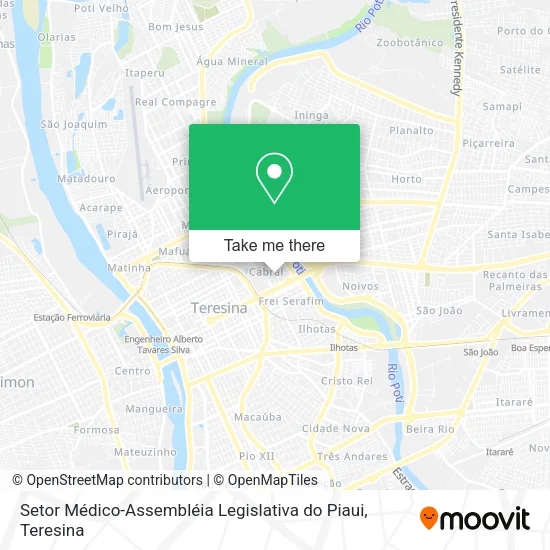 Setor Médico-Assembléia Legislativa do Piaui map