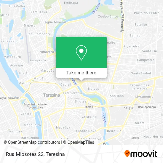 Rua Miosotes 22 map