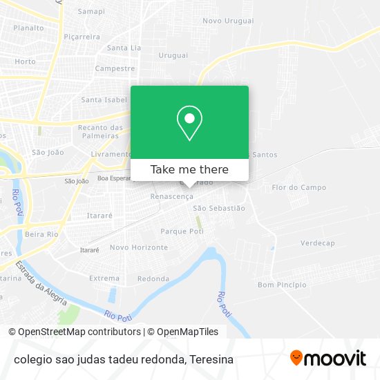 Mapa colegio sao judas tadeu redonda