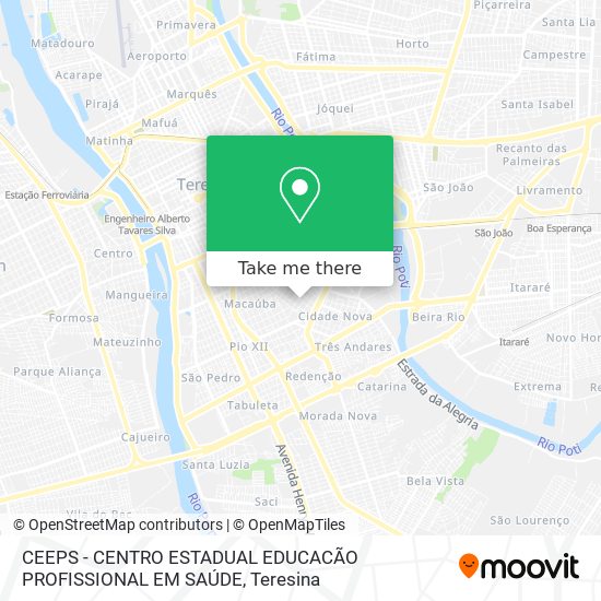 CEEPS - CENTRO ESTADUAL EDUCACÃO PROFISSIONAL EM SAÚDE map