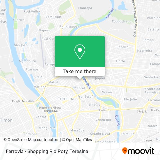 Ferrovia - Shopping Rio Poty map