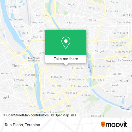 Rua Picos map