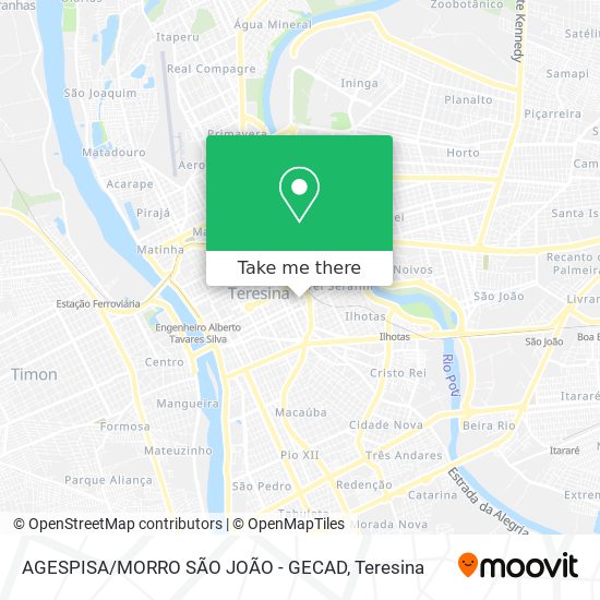 AGESPISA / MORRO SÃO JOÃO - GECAD map