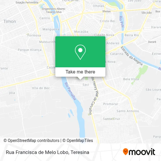 Rua Francisca de Melo Lobo map