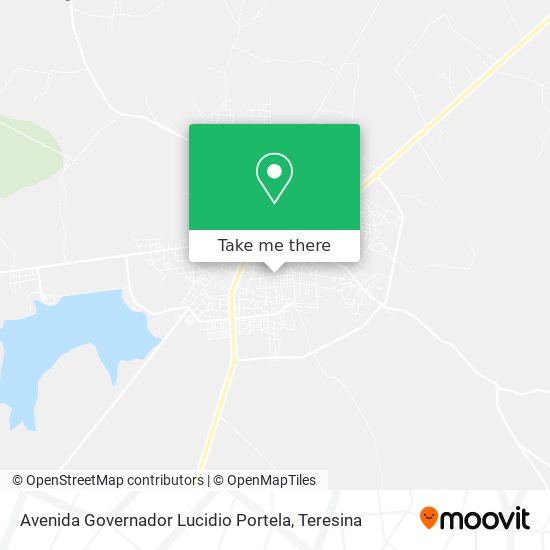 Mapa Avenida Governador Lucidio Portela