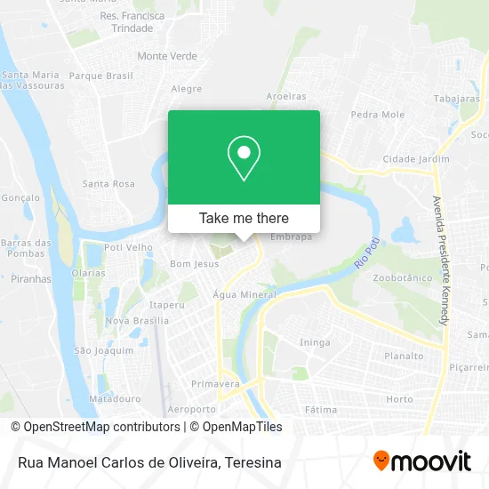 Rua Manoel Carlos de Oliveira map