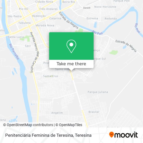 Penitenciária Feminina de Teresina map