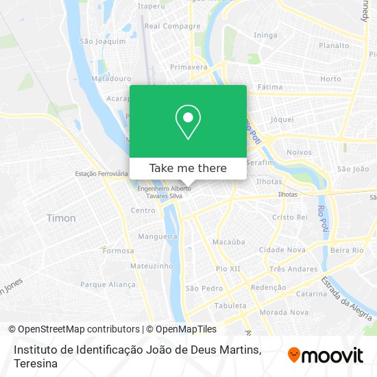 Instituto de Identificação João de Deus Martins map