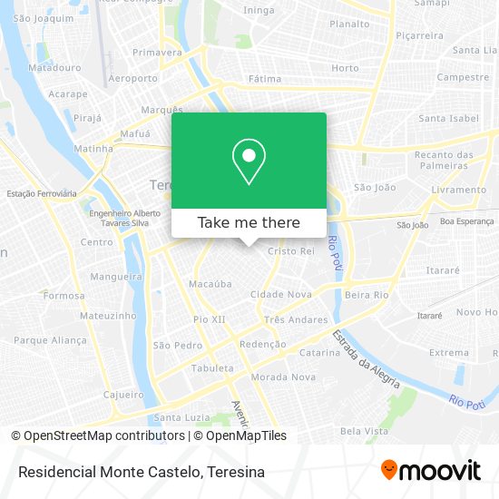 Residencial Monte Castelo map