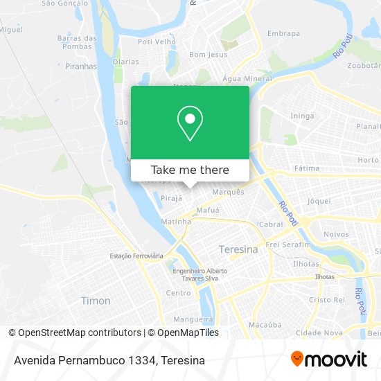 Avenida Pernambuco 1334 map