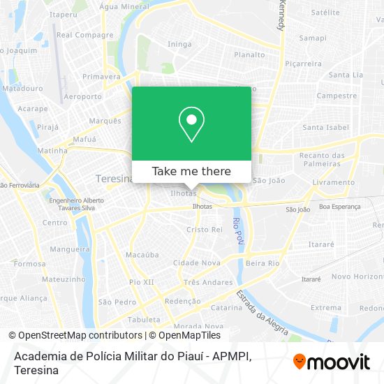 Academia de Polícia Militar do Piauí - APMPI map