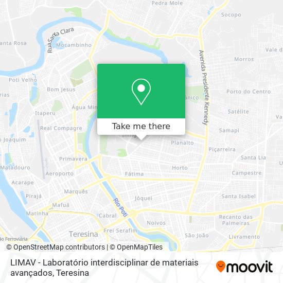LIMAV - Laboratório interdisciplinar de materiais avançados map
