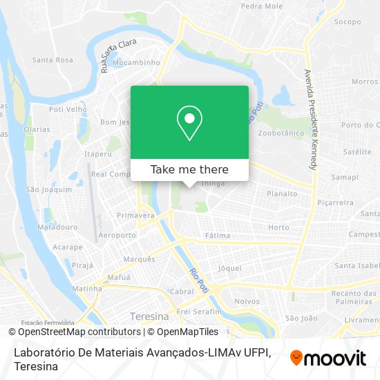 Laboratório De Materiais Avançados-LIMAv UFPI map
