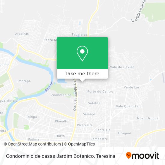 Condominio de casas Jardim Botanico map