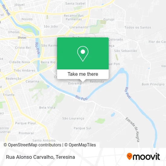 Rua Alonso Carvalho map