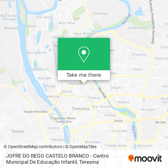 JOFRE DO REGO CASTELO BRANCO - Centro Municipal De Educação Infantil map