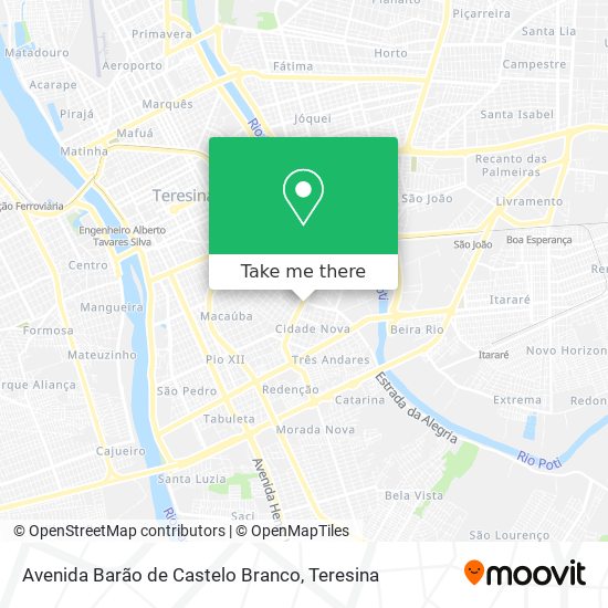 Avenida Barão de Castelo Branco map