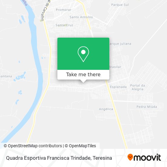 Quadra Esportiva Francisca Trindade map