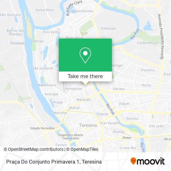 Praça Do Conjunto Primavera 1 map