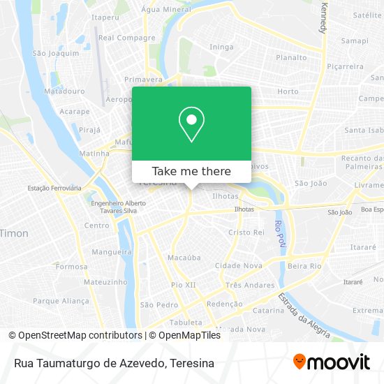 Rua Taumaturgo de Azevedo map