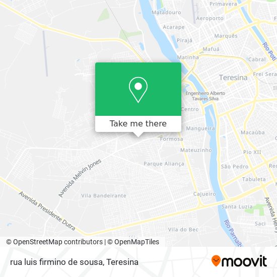 rua luis firmino de sousa map