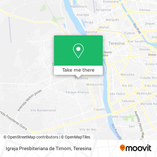 Igreja Presbiteriana de Timom map
