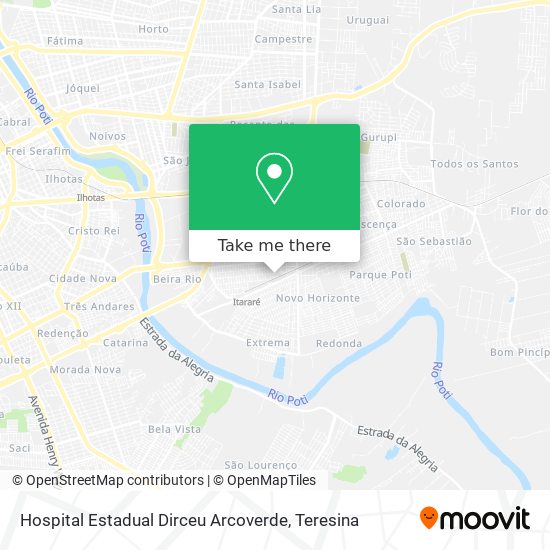 Hospital Estadual Dirceu Arcoverde map