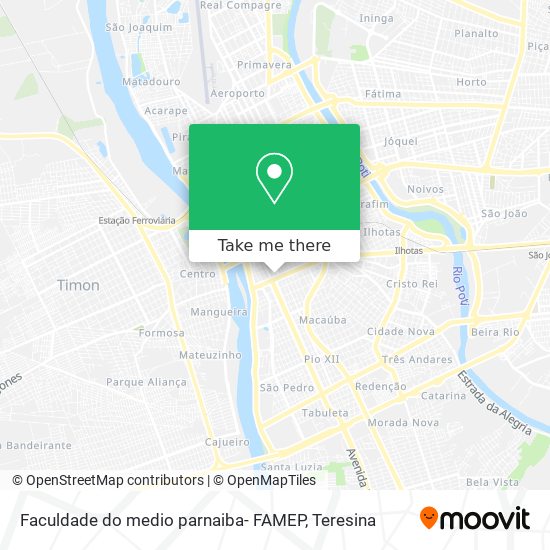 Faculdade do medio parnaiba- FAMEP map