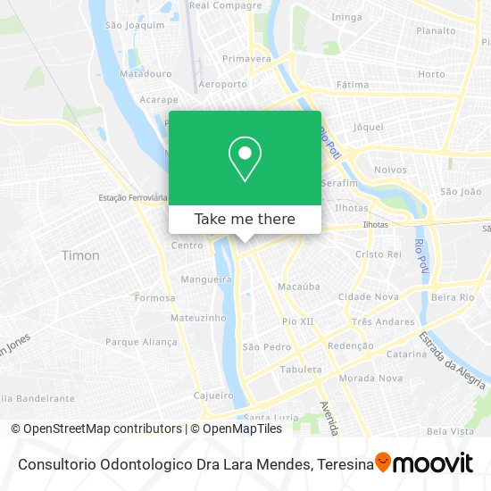 Consultorio Odontologico Dra Lara Mendes map