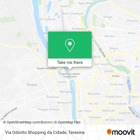 Via Odonto Shopping da Cidade map