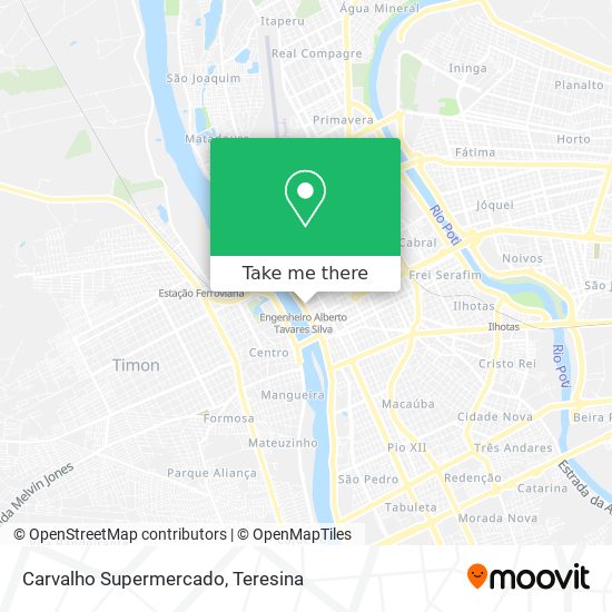 Mapa Carvalho Supermercado