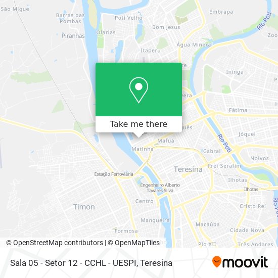 Sala 05 - Setor 12 - CCHL - UESPI map