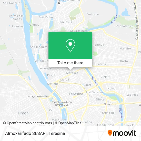 Almoxarifado SESAPI map