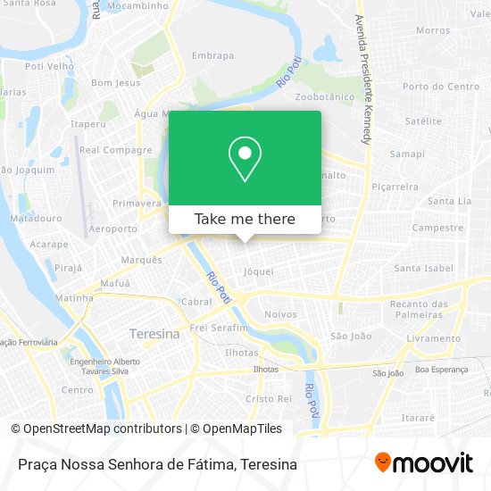 Mapa Praça Nossa Senhora de Fátima