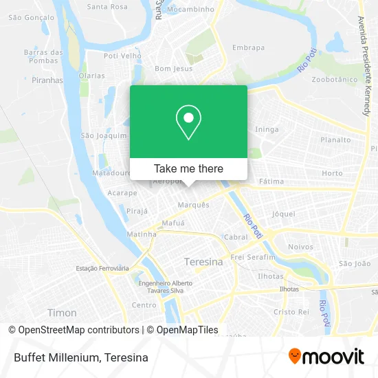 Buffet Millenium map